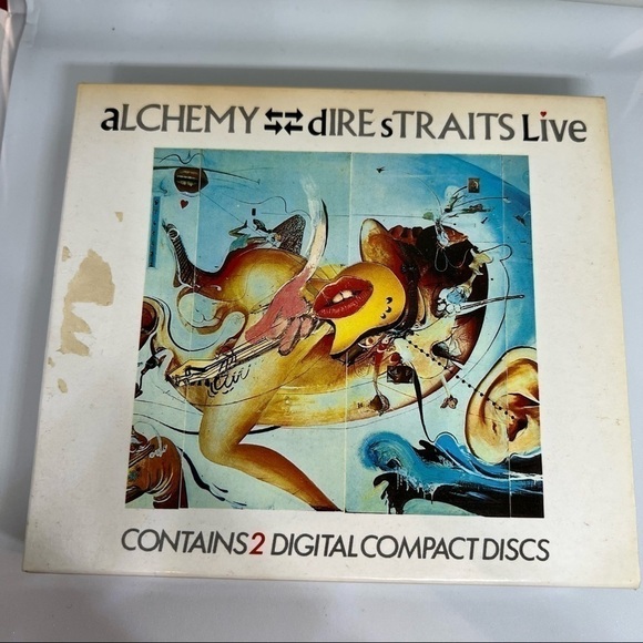 Euc- Alchemy - DIRE STRAITS Live 2-CD Vertigo Red Swirl W.Germany box set - Picture 1 of 16